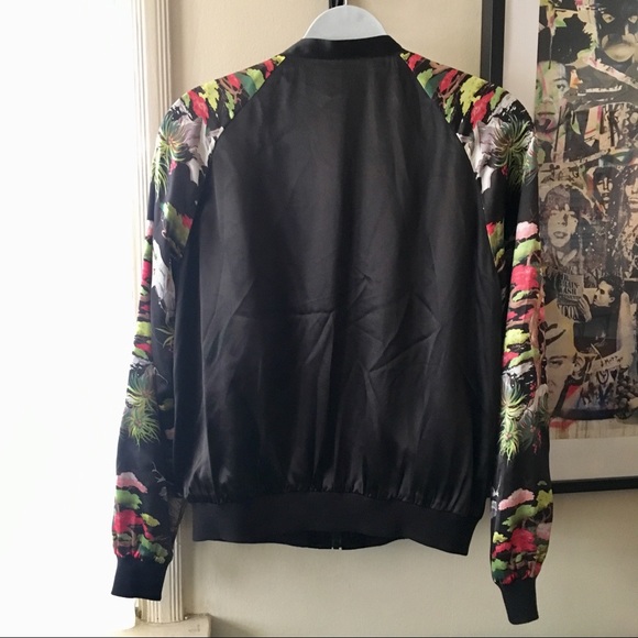 FRENCH CONNECTION- Silk Bomber Jacket 8 - Picture 5 of 8
